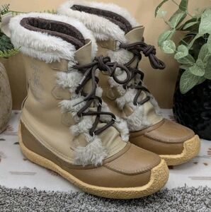 Sorel Women's Nanook Waterproof Winter Snow Boot Brown  Size 7